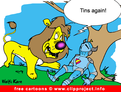 Lion and knight cartoon picture free