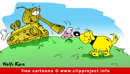 Tank and dog cartoon free