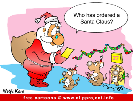 Santa Claus cartoon picture for free