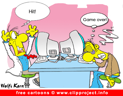 Gamers cartoon for free