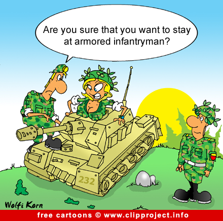 funny soldier cartoon