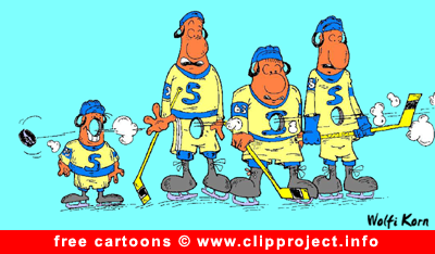 Hockey Cartoon free - Sport Cartoons free