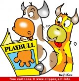 Bulls and funny magazine cartoon free
