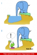Elephant comic strip gratis